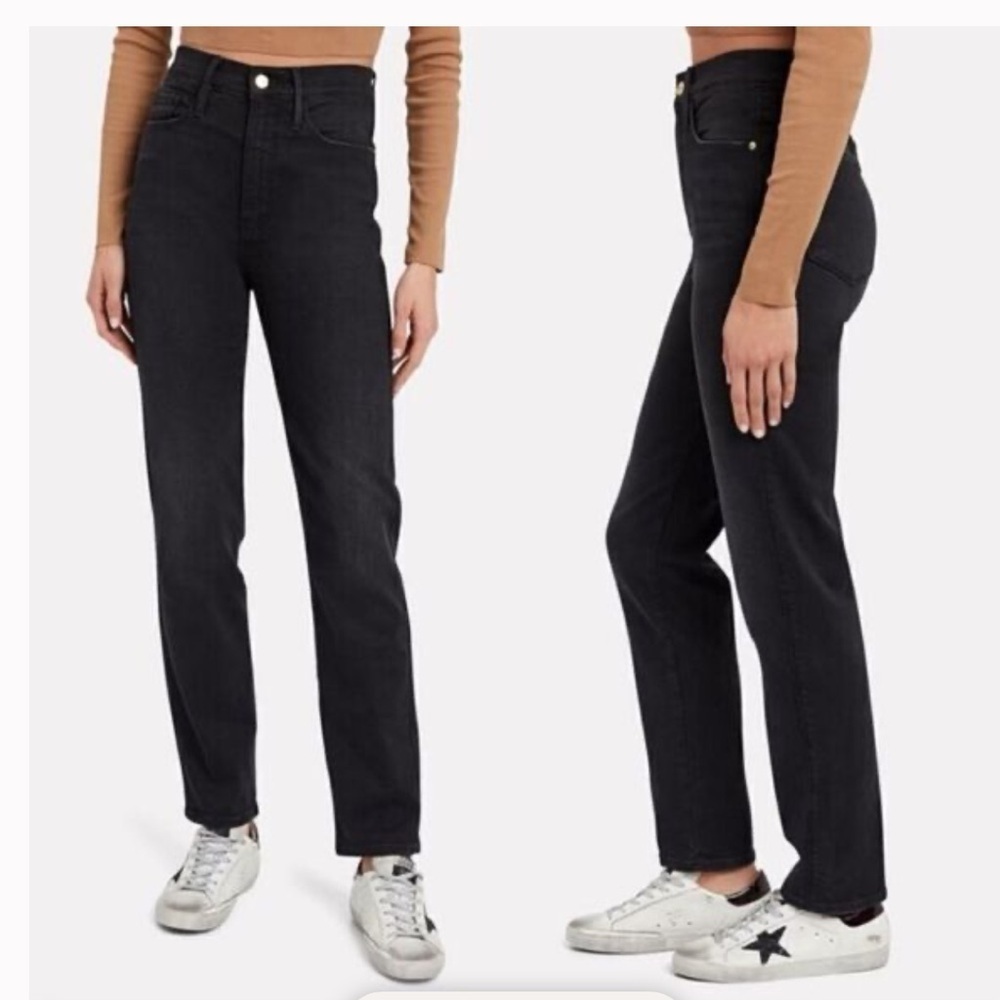 Black Straight-Leg Jeans - Picture 5 of 5